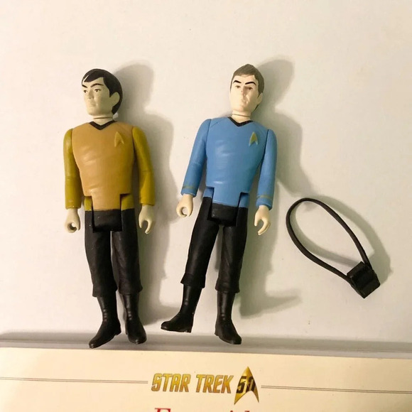 Funko Star Trek Action Figures Dr McCoy Sulu Fun with Kirk and Spock Book - Picture 2 of 16